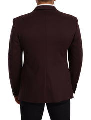 Dolce & Gabbana Purple Cotton Slim Blazer Jacket -   -  Dolce & Gabbana.
