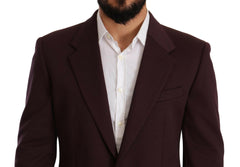 Dolce & Gabbana Purple Cotton Slim Blazer Jacket -   -  Dolce & Gabbana.