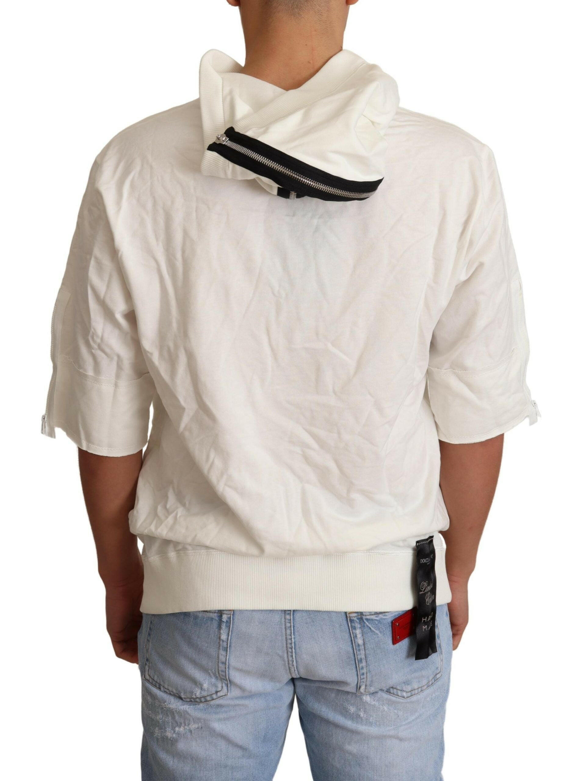 Dolce & Gabbana White Hooded Limited Edition Sweater -   -  Dolce & Gabbana.