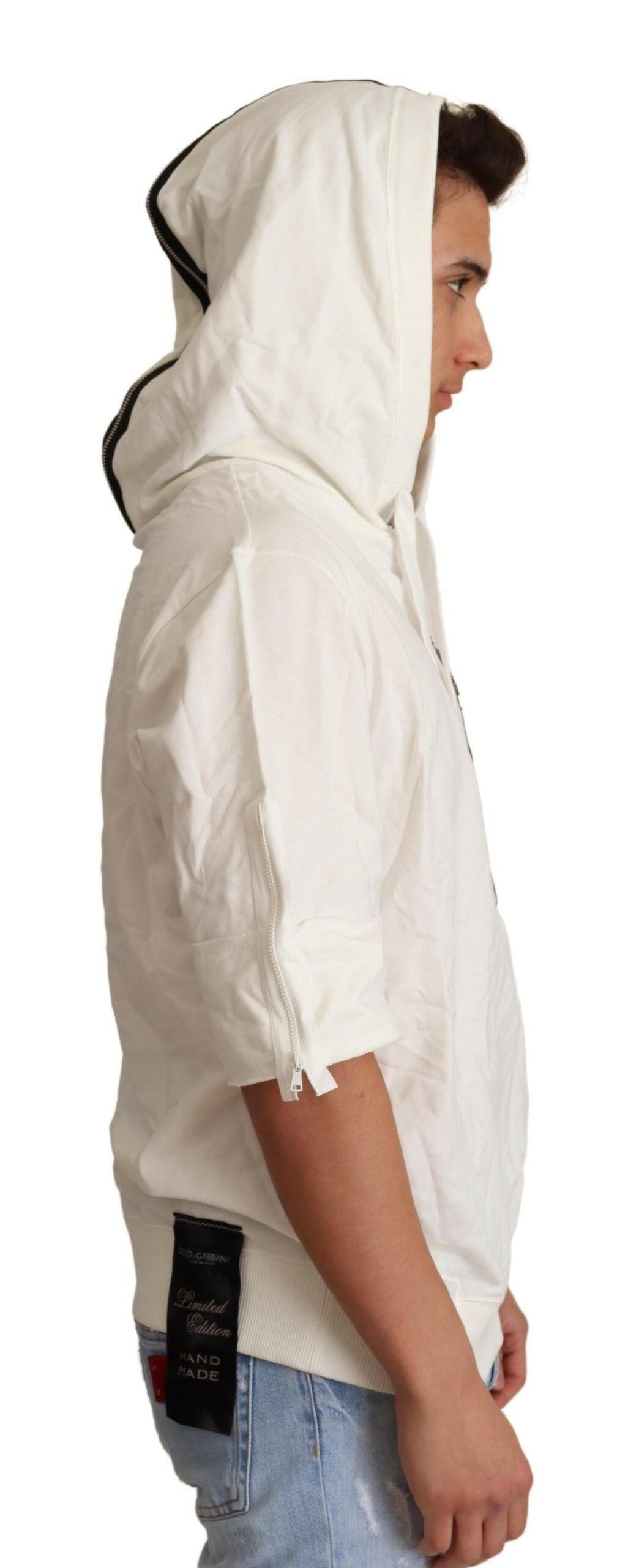 Dolce & Gabbana White Hooded Limited Edition Sweater -   -  Dolce & Gabbana.