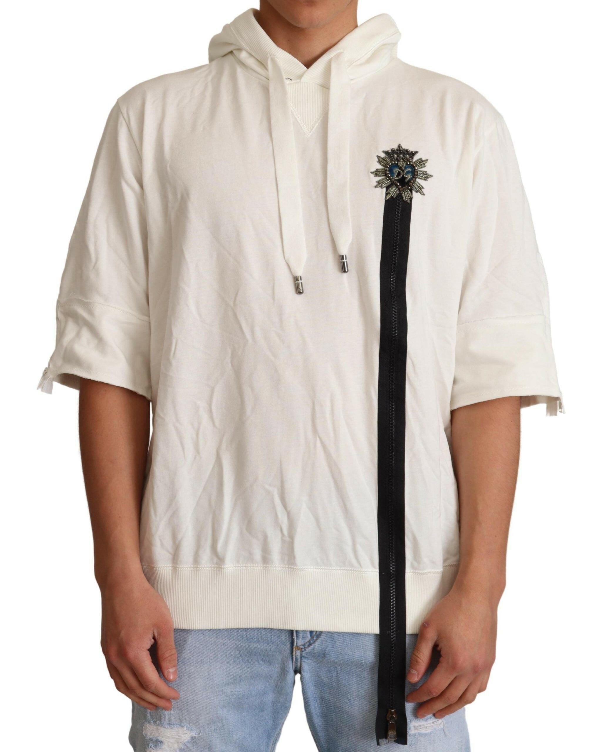 Dolce & Gabbana White Hooded Limited Edition Sweater -   -  Dolce & Gabbana.