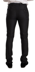 Dolce & Gabbana Gray Wool MARTINI Slim Fit Set Suit -   -  Dolce & Gabbana.