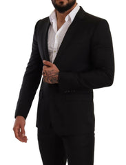 Dolce & Gabbana Black Check MARTINI SLIM FIT 2 Piece Suit -   -  Dolce & Gabbana.