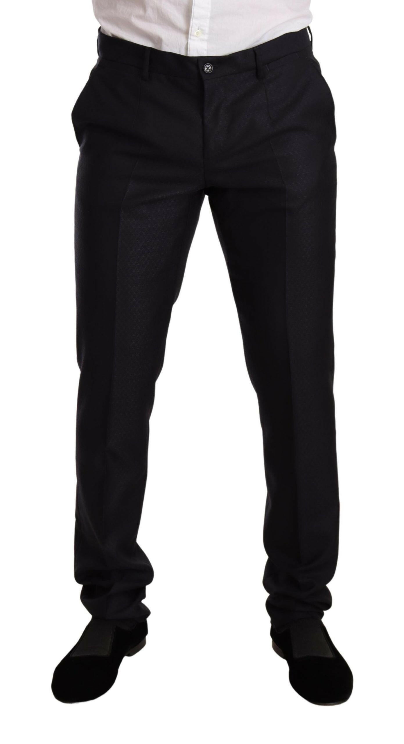 Dolce & Gabbana Blue Pattern MARTINI SLIM FIT 2 Piece Suit -   -  Dolce & Gabbana.