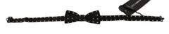 Dolce & Gabbana Black White Polka Dot Silk Adjustable Neck Papillon Bow Tie -  Neckties, Men -  Dolce & Gabbana.