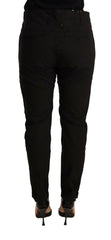 CYCLE Black Mid Waist BAGGY Fit Skinny Trouser -   -  CYCLE.