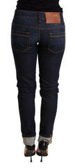 Acht Blue Washed Low Waist Skinny Denim Trouser -   -  Acht.