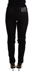 Acht Black Low Waist Skinny Denim Trouser -   -  Acht.