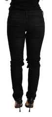 Acht Black Low Waist Skinny Denim Trouser -   -  Acht.