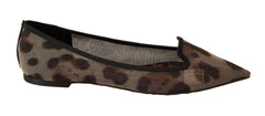 Dolce & Gabbana Brown Leopard Ballerina Flat Loafers Shoes -   -  Dolce & Gabbana.