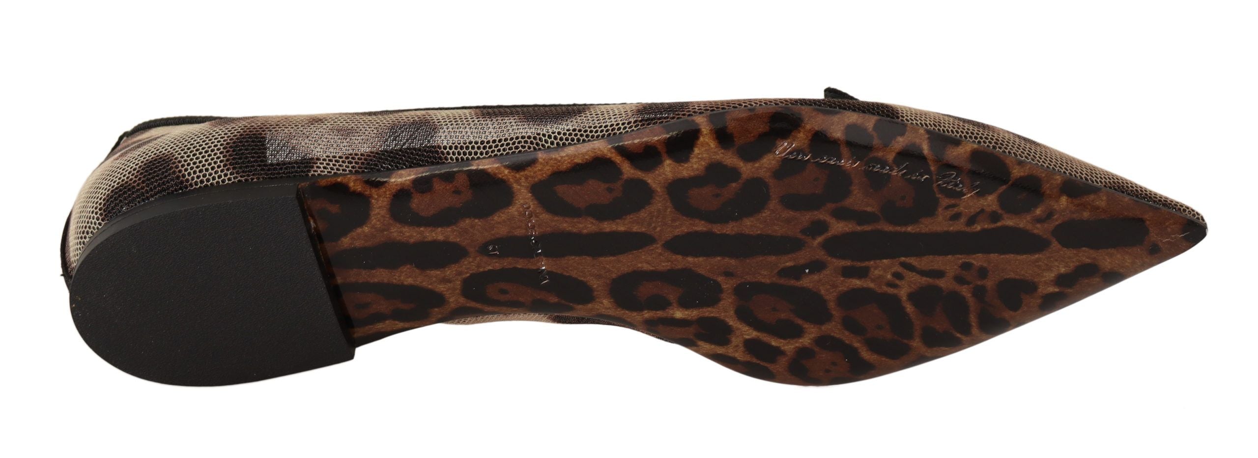 Dolce & Gabbana Brown Leopard Ballerina Flat Loafers Shoes -   -  Dolce & Gabbana.