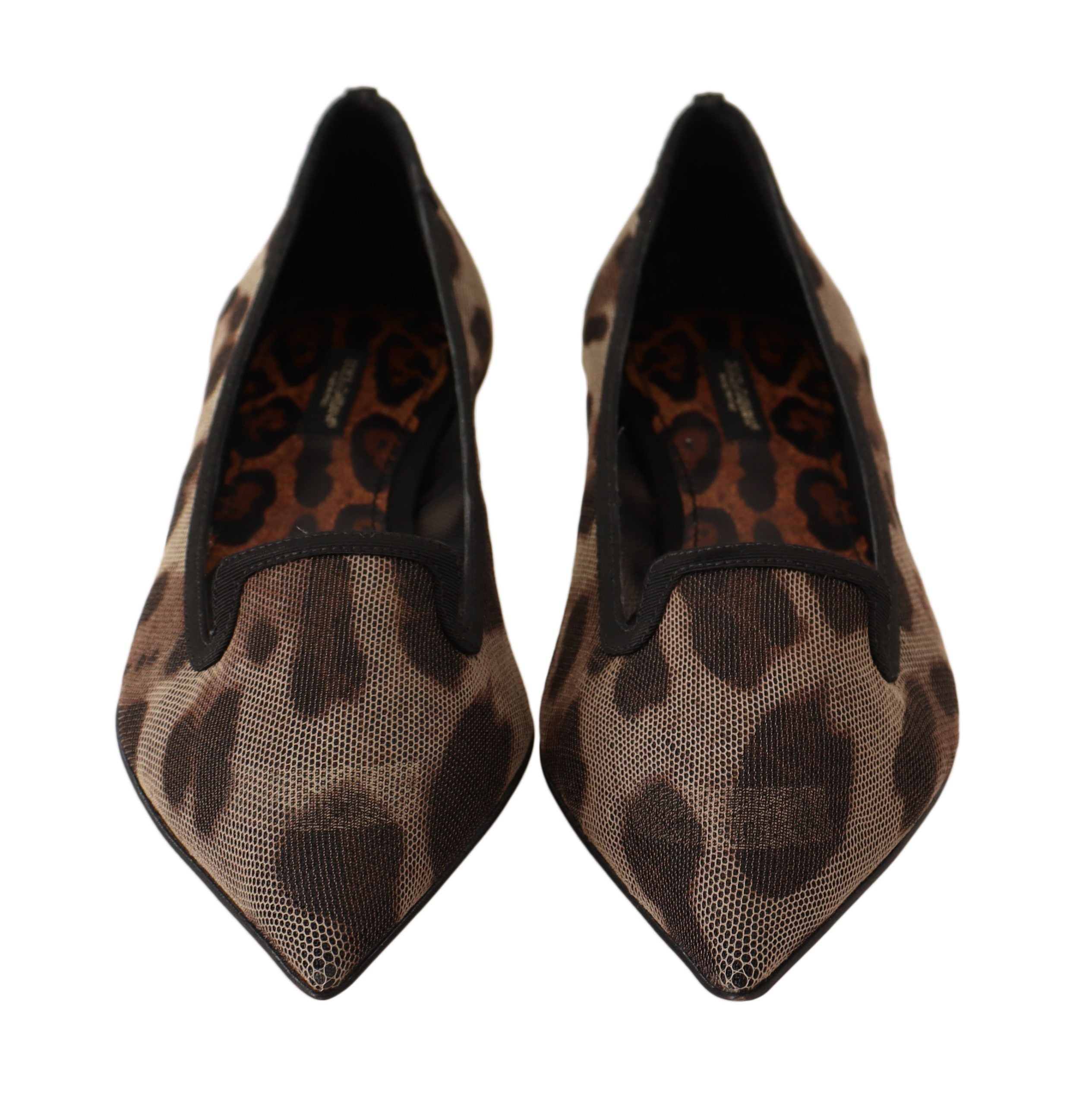 Dolce & Gabbana Brown Leopard Ballerina Flat Loafers Shoes -   -  Dolce & Gabbana.