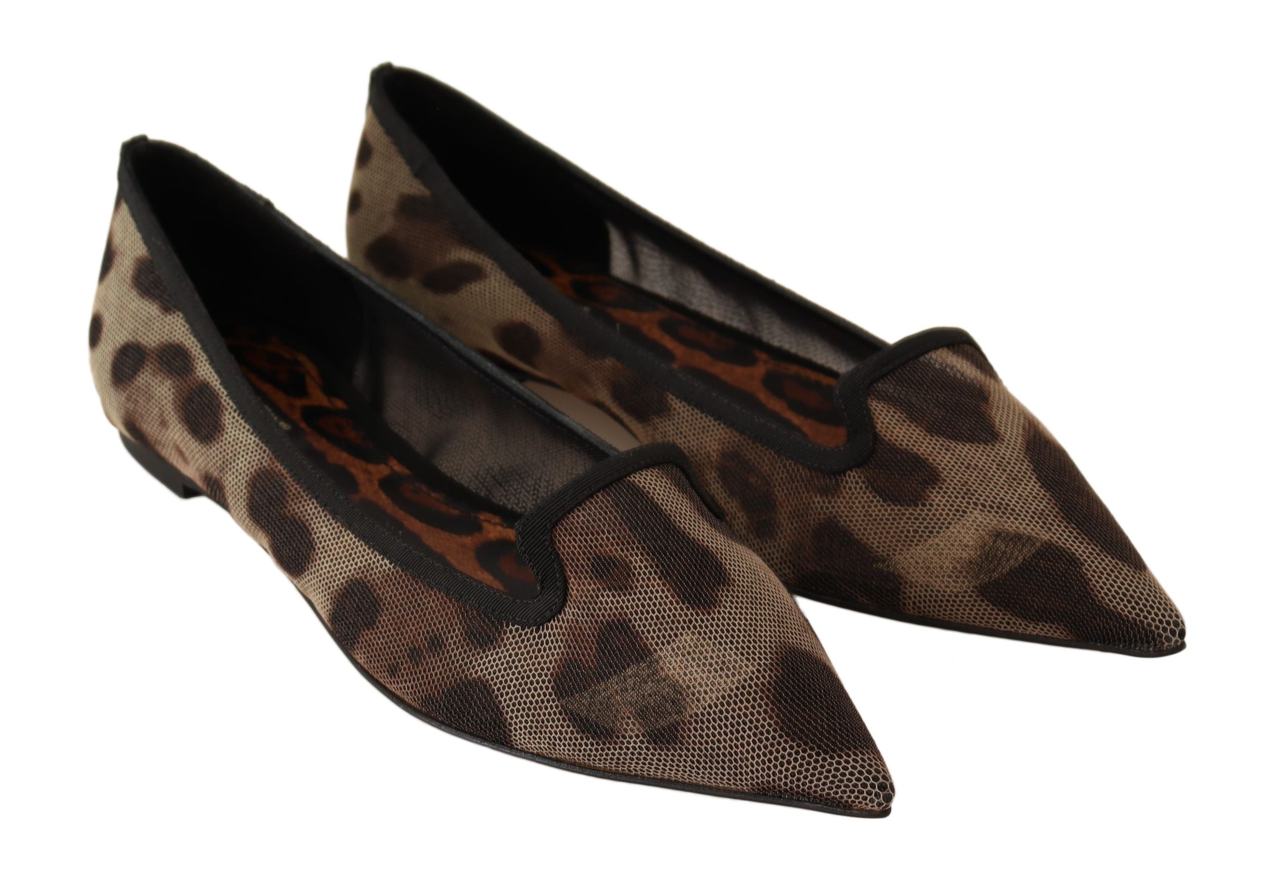 Dolce & Gabbana Brown Leopard Ballerina Flat Loafers Shoes -   -  Dolce & Gabbana.