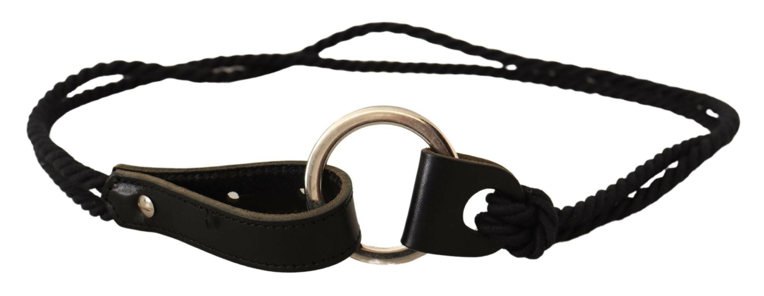 MILA SCHÖN Black Leather Slim Women Waistband Metal Buckle Belt -   -  MILA SCHÖN.