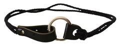 MILA SCHÖN Black Leather Slim Women Waistband Metal Buckle Belt -   -  MILA SCHÖN.