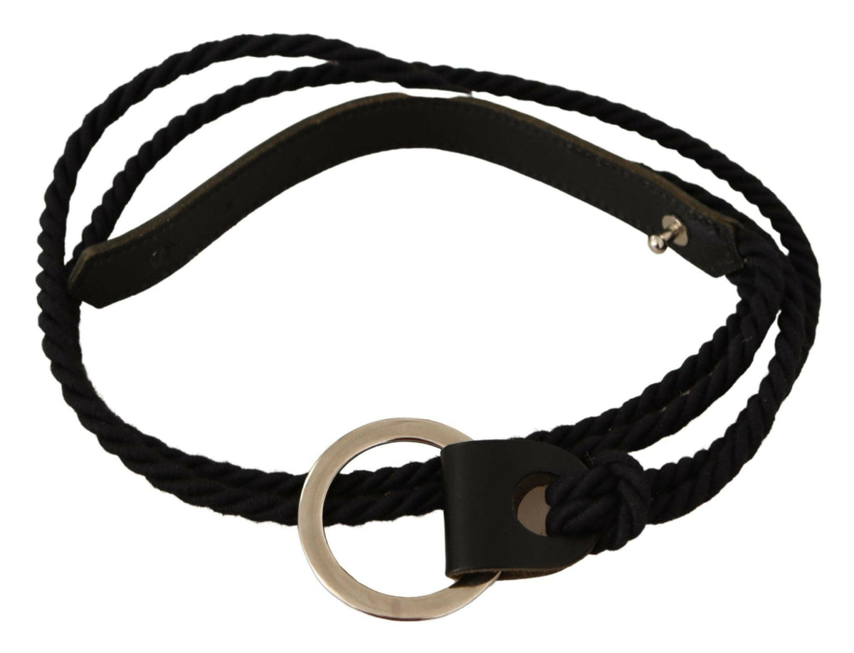 MILA SCHÖN Black Leather Slim Women Waistband Metal Buckle Belt -   -  MILA SCHÖN.