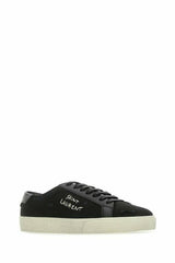 Saint Laurent Sleek Black Canvas & Leather Low-Top Sneakers -   -  Saint Laurent.