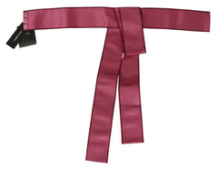 Dolce & Gabbana Pink 100% Silk 3 Button Closure Wide Waist Belt -   -  Dolce & Gabbana.
