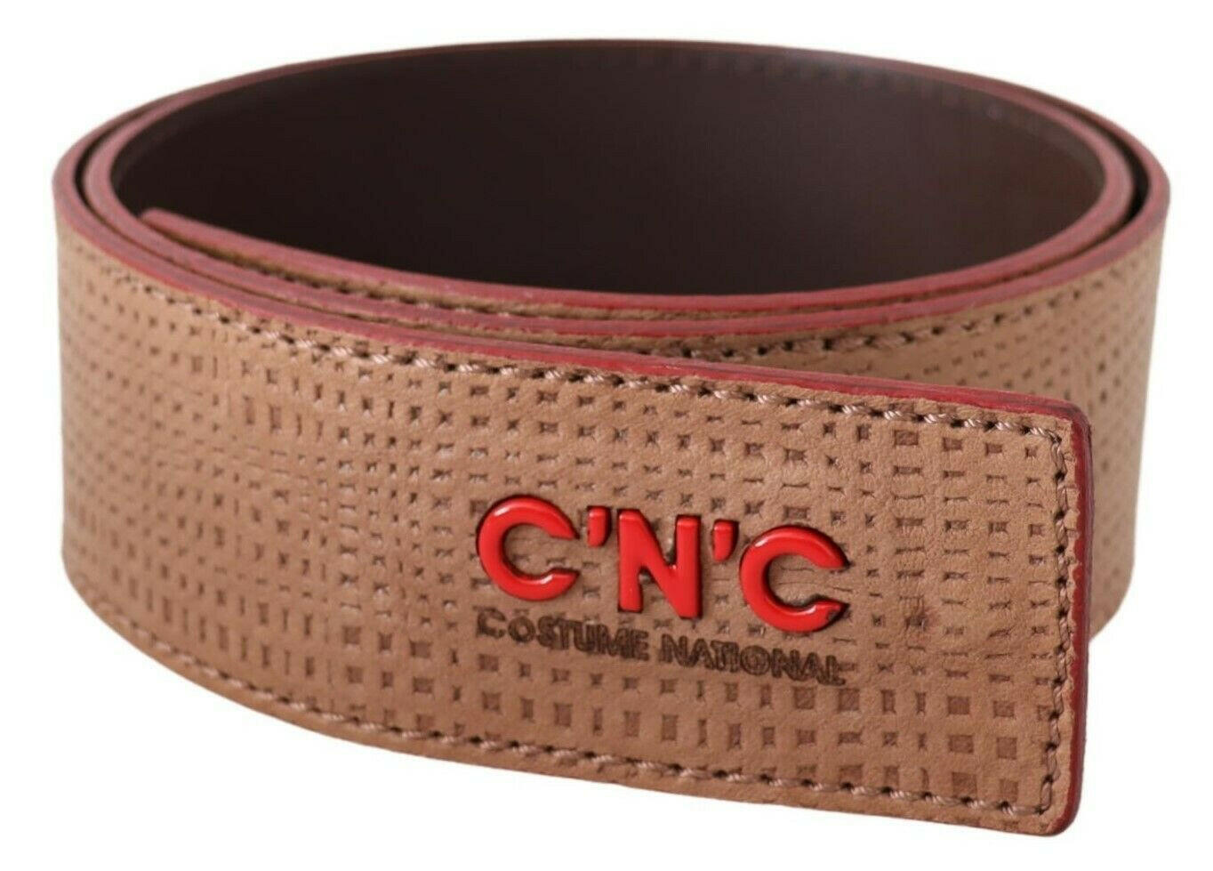 Costume National White Leather Logo Fashion Waist Belt -   -  Costume National.
