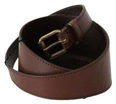PLEIN SUD Brown Genuine Leather Rustic Metal Buckle Belt -   -  PLEIN SUD.