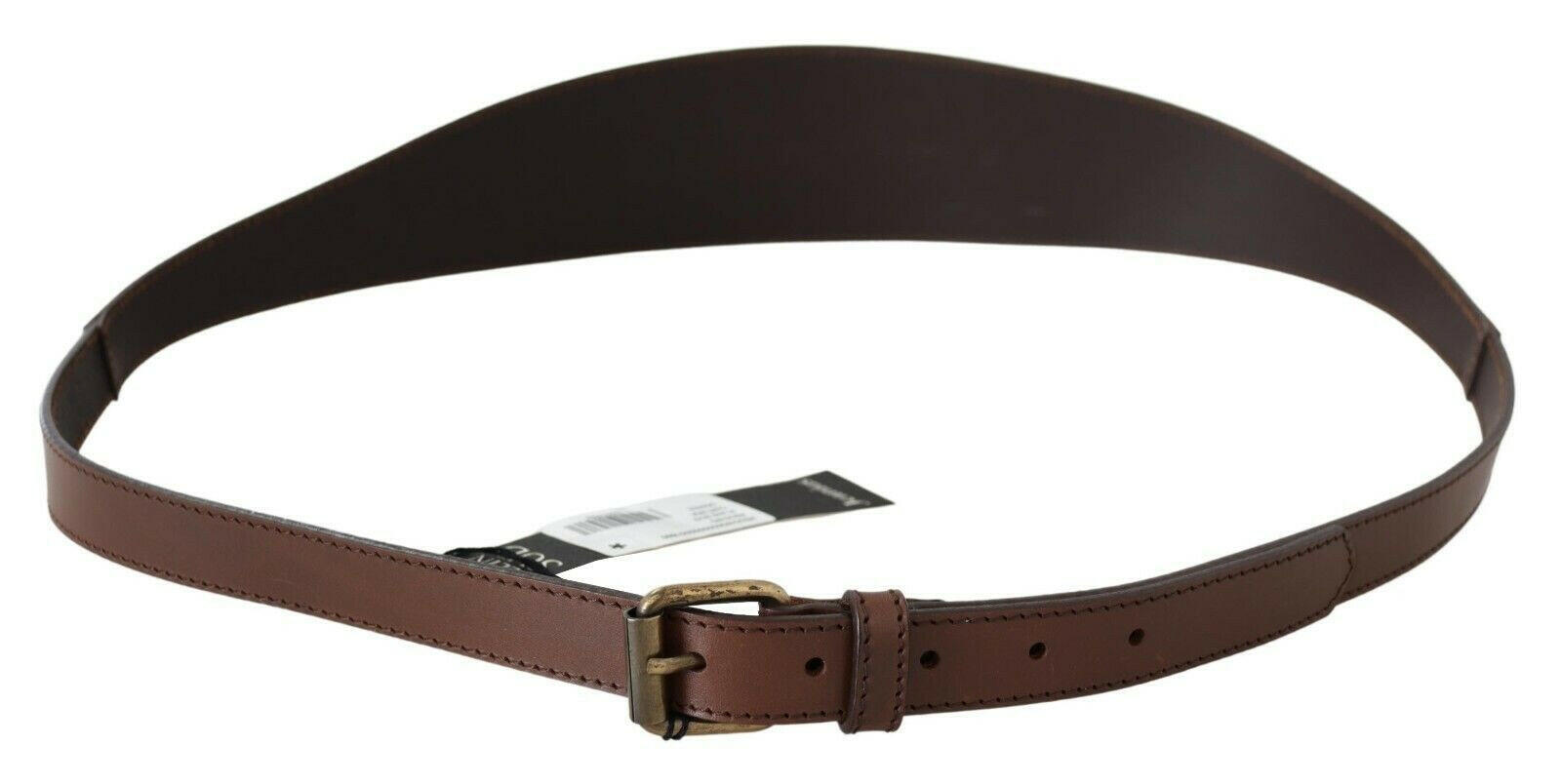 PLEIN SUD Brown Genuine Leather Rustic Metal Buckle Belt -   -  PLEIN SUD.