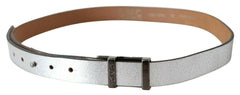 Costume National Brown Metallic Silver Leather Belt -   -  Costume National.