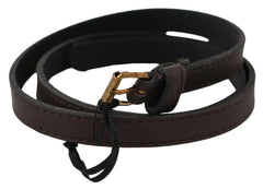 MILA SCHÖN Brown Genuine Leather Skinny Fashion Dark -   -  MILA SCHÖN.