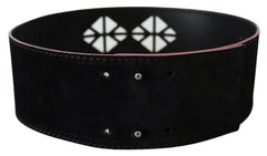 Costume National Black Leather Wide Waist Studded Women Belt -   -  Costume National.