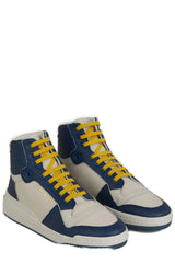 Saint Laurent Elevate Your Style with Mid-Top Blue Luxury Sneakers -   -  Saint Laurent.