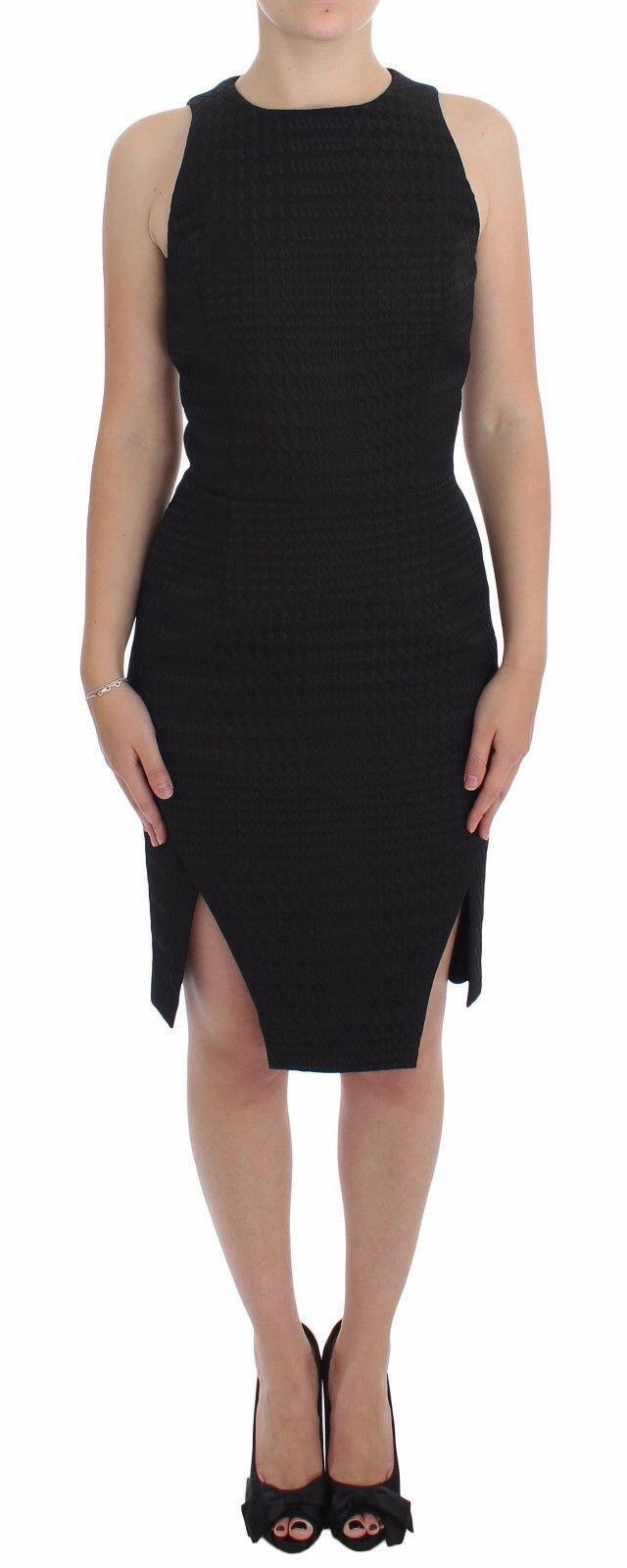 DAIZY SHELY Black Sheath Party Evening Knee Length Dress -   -  DAIZY SHELY.