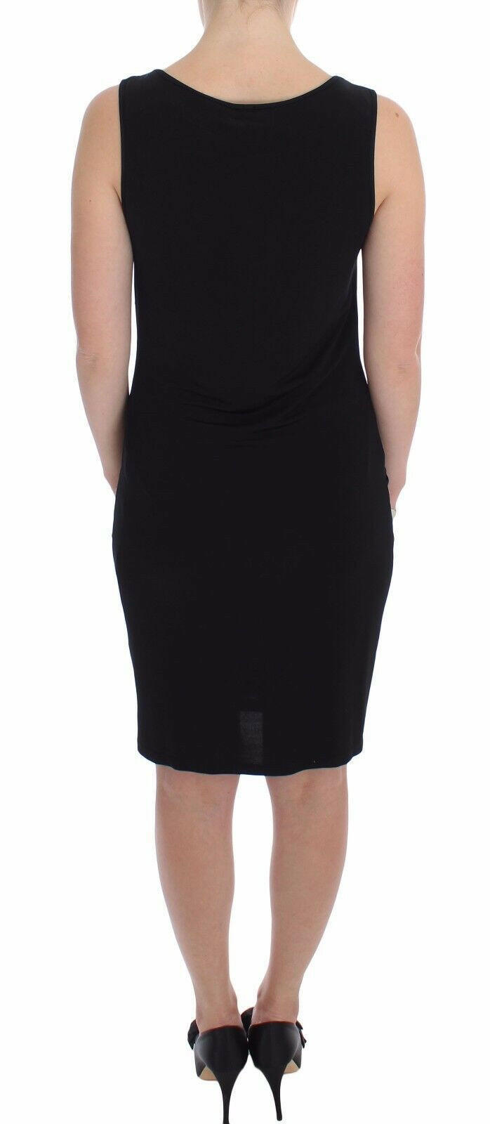 Roccobarocco Black Stretch Wiggle Pencil Sheath Bodycon Dress -   -  Roccobarocco.