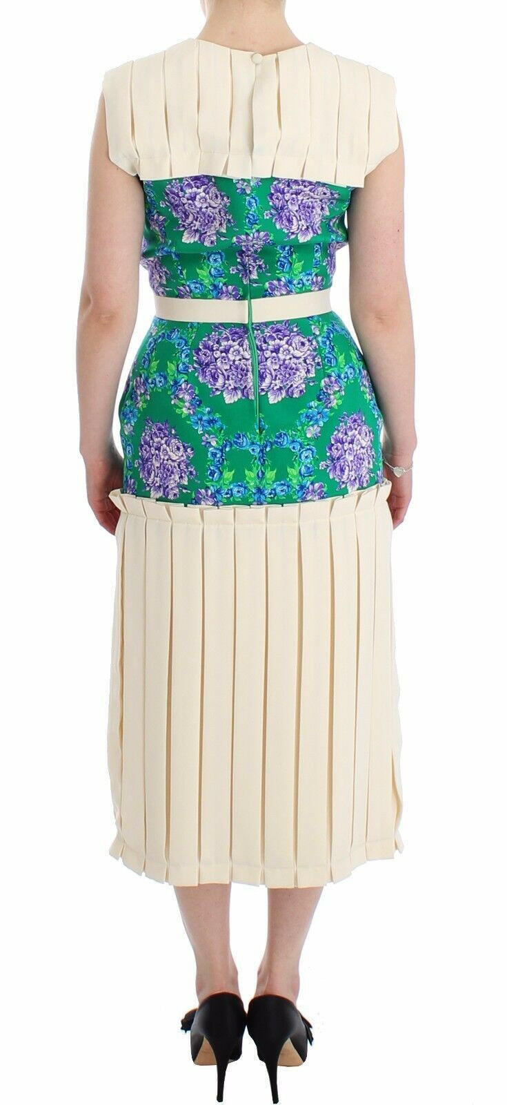Caterina Gatta Multicolor Dress Gown Floral Sleeveless Gown -   -  Caterina Gatta.