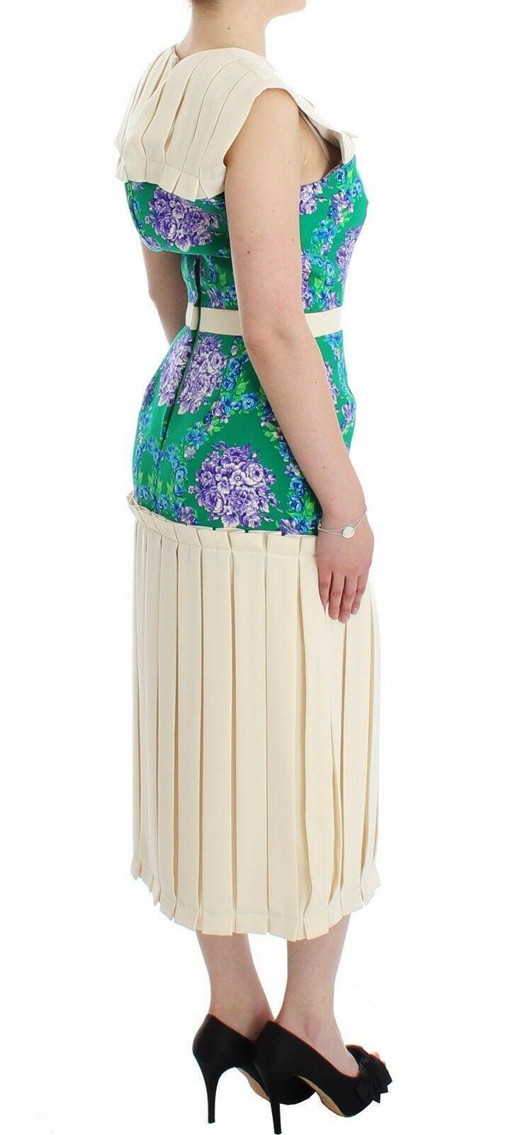 Caterina Gatta Multicolor Dress Gown Floral Sleeveless Gown -   -  Caterina Gatta.