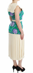 Caterina Gatta Multicolor Dress Gown Floral Sleeveless Gown -   -  Caterina Gatta.
