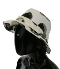Dolce & Gabbana White Cotton Big Polka Dot Pattern Bucket Hat -   -  Dolce & Gabbana.