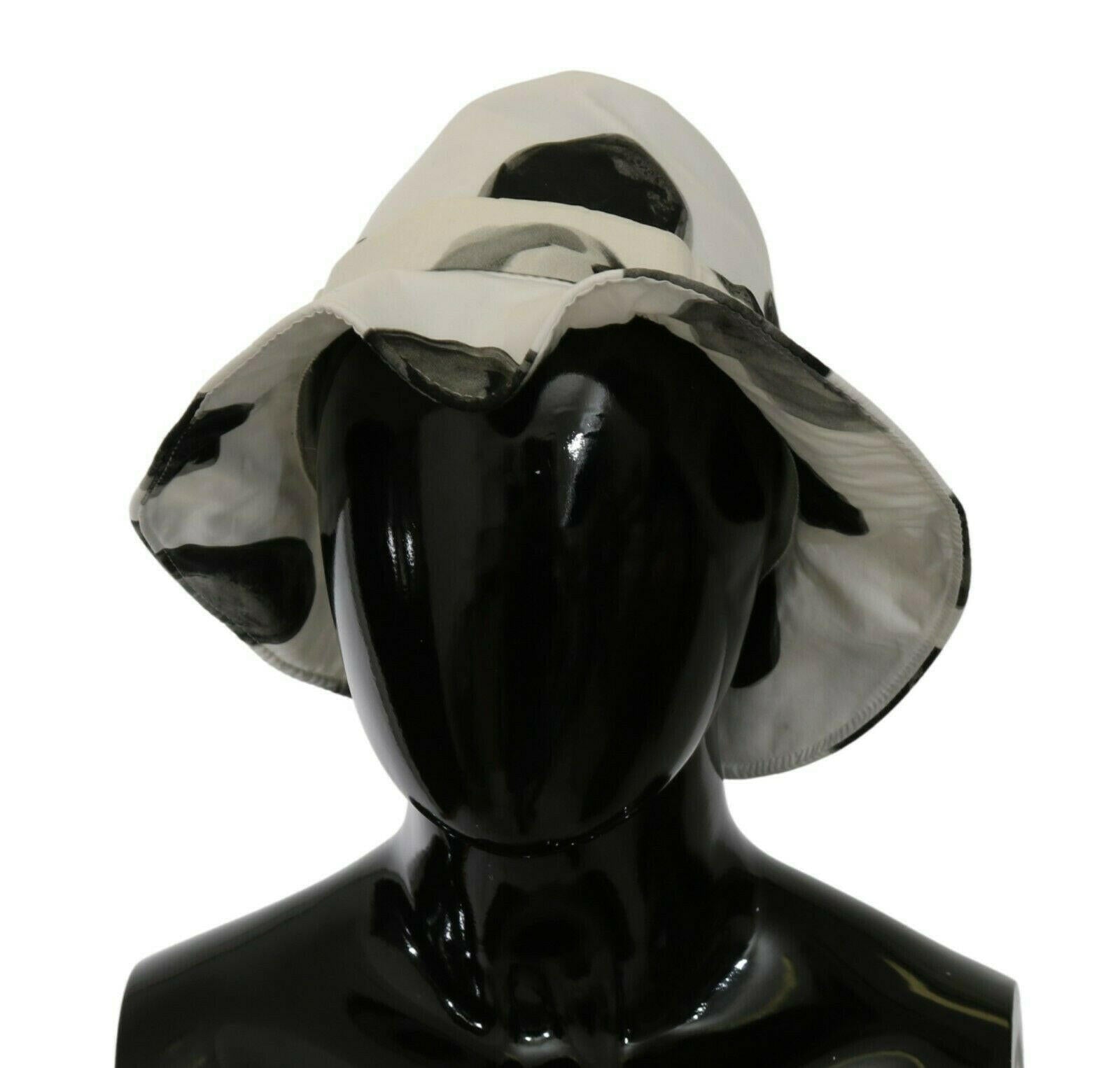 Dolce & Gabbana White Cotton Big Polka Dot Pattern Bucket Hat -   -  Dolce & Gabbana.