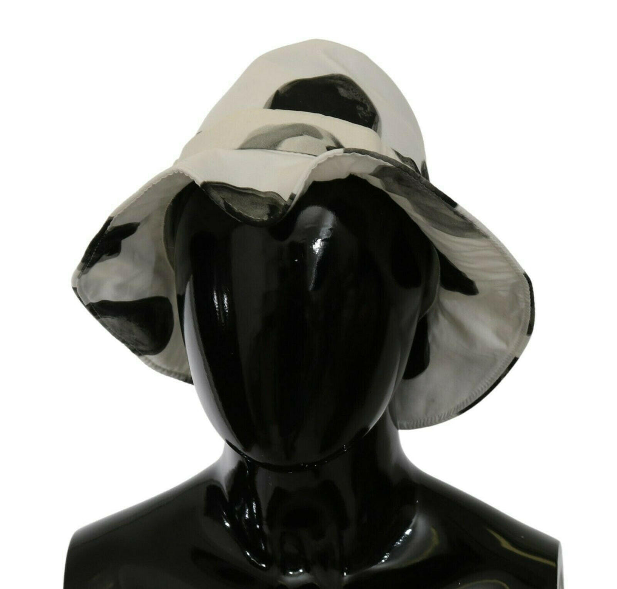 Dolce & Gabbana White Cotton Big Polka Dot Pattern Bucket Hat -   -  Dolce & Gabbana.