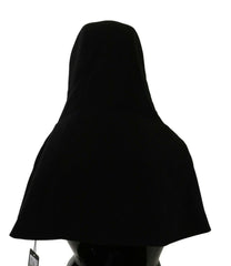 Dolce & Gabbana Black Wool Whole Head Hooded Scarf Hat -   -  Dolce & Gabbana.