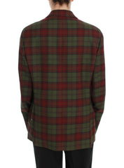 BENCIVENGA Green Wool Double Breasted Bordeaux -   -  BENCIVENGA.
