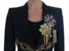 Dolce & Gabbana Black Crystal Fairy Tale Blazer Jacket -   -  Dolce & Gabbana.