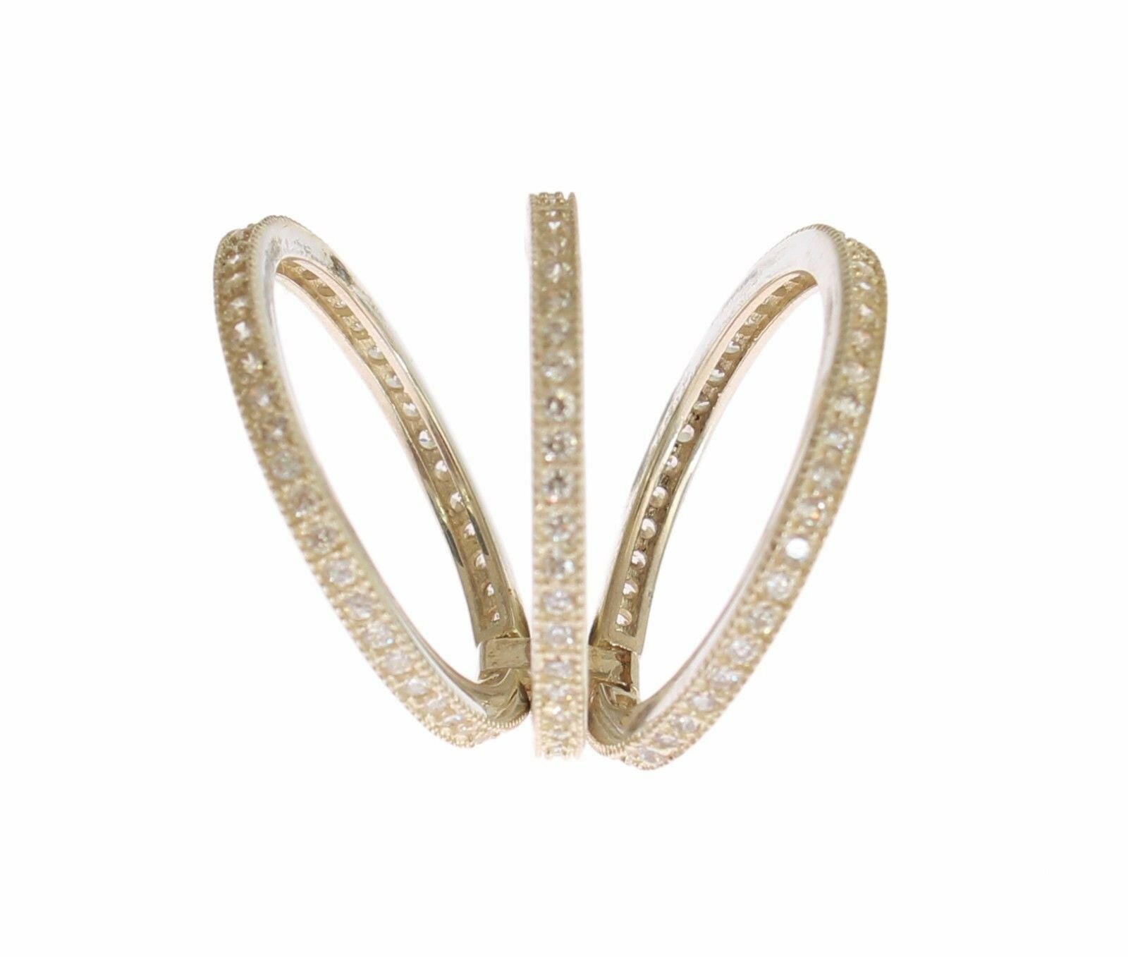 Nialaya Silver Womens Clear CZ 925 Sterling Ring -   -  Nialaya.