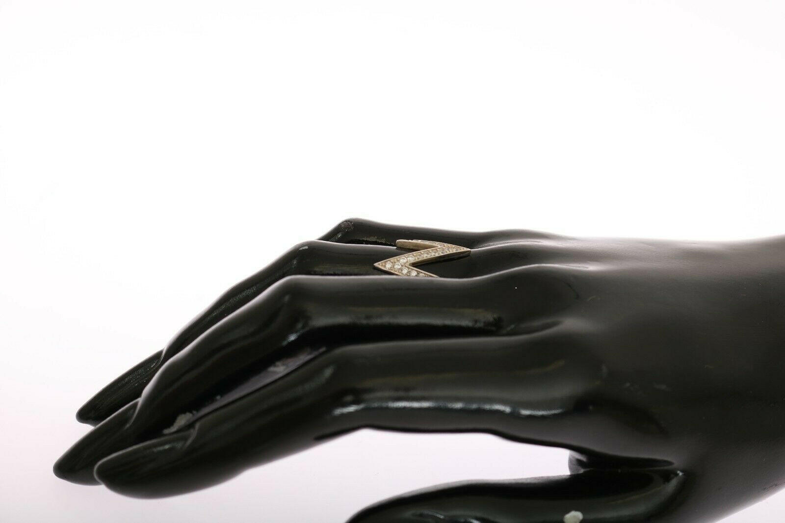 Nialaya Silver Authentic Womens Clear Ring -   -  Nialaya.