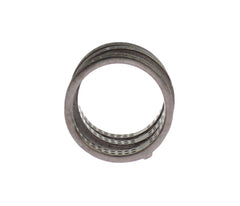 Nialaya Black CZ Rhodium 925 Silver Ring -   -  Nialaya.