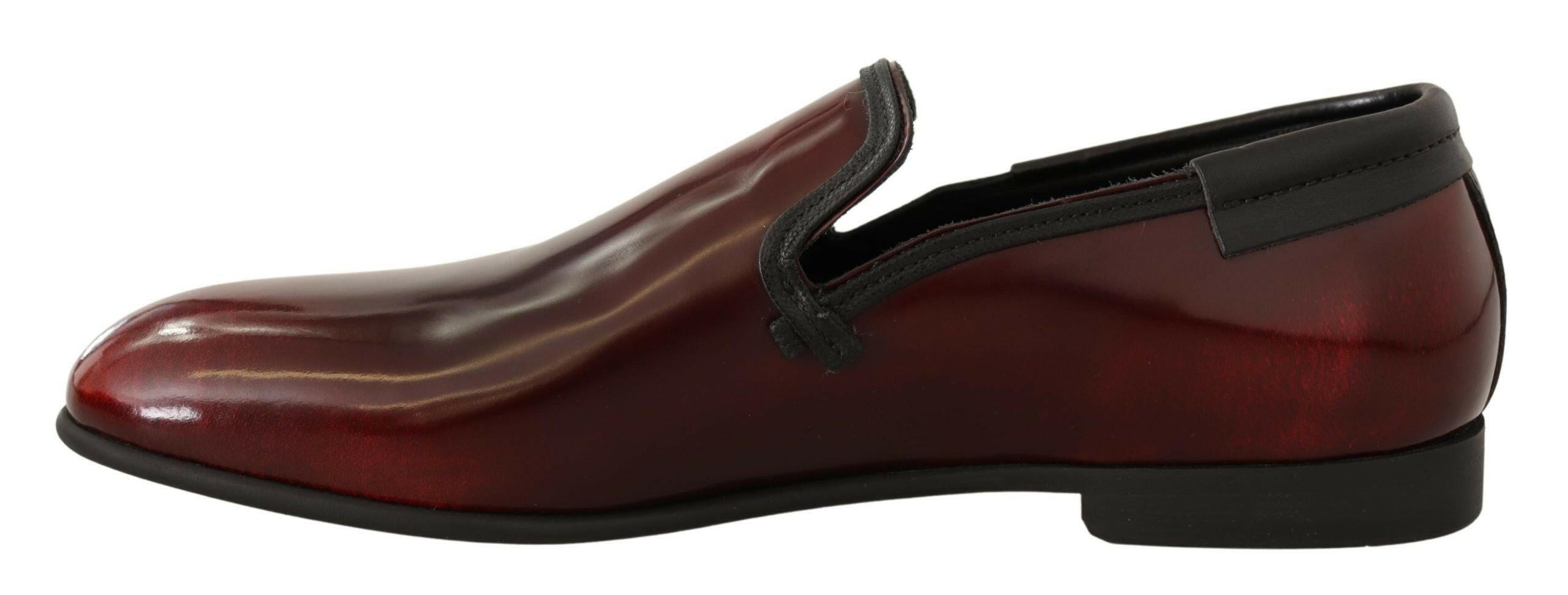 Dolce & Gabbana Bordeaux Patent Leather Dress Loafers Shoes -   -  Dolce & Gabbana.