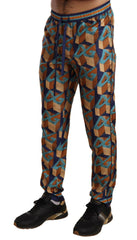 Dolce & Gabbana Multicolor Patterned Joggers Silk Pants -   -  Dolce & Gabbana.
