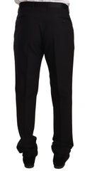 Dolce & Gabbana Black Wool Formal Tuxedo Trouser Pants -   -  Dolce & Gabbana.