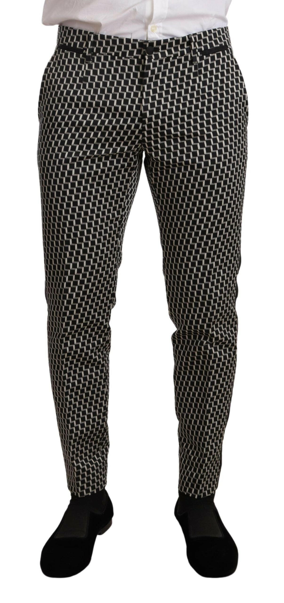 Dolce & Gabbana Black White Check 3 Piece Set MARTINI Suit -   -  Dolce & Gabbana.