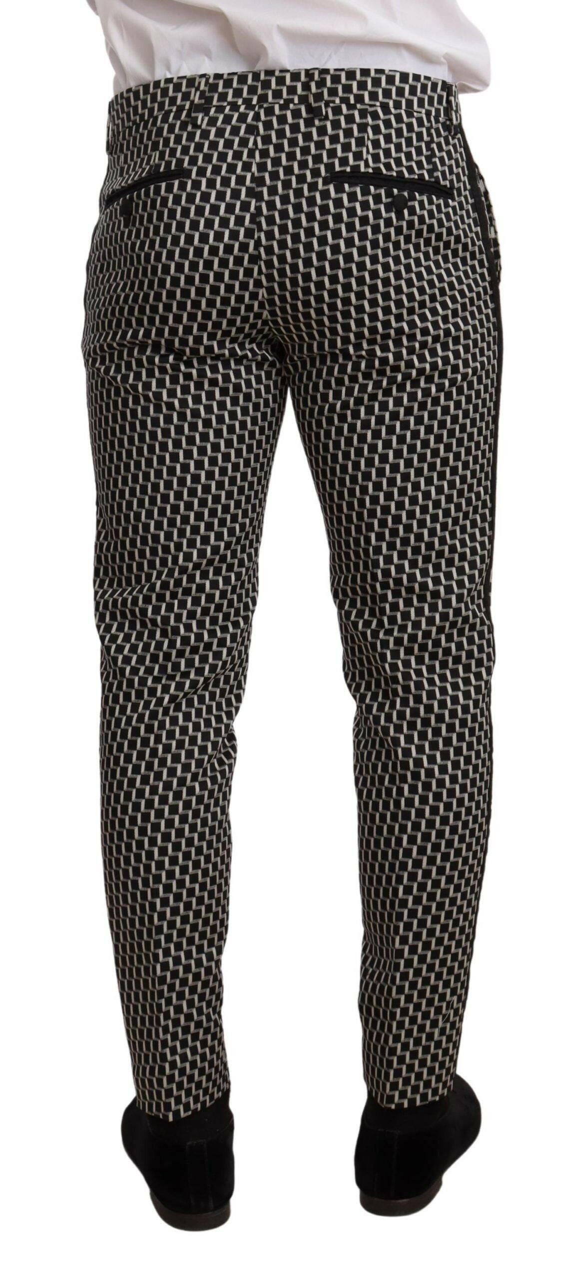 Dolce & Gabbana Black White Check 3 Piece Set MARTINI Suit -   -  Dolce & Gabbana.