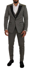 Dolce & Gabbana Black White Check 3 Piece Set MARTINI Suit -   -  Dolce & Gabbana.