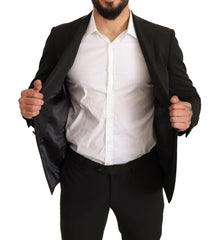 Domenico Tagliente Black Polyester Slim 2 Piece Set TAGLIENTE Suit -   -  Domenico Tagliente.